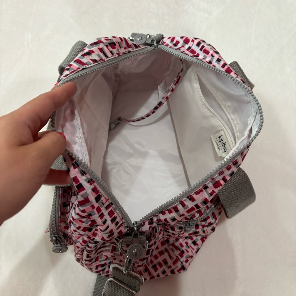 KIPLING Defea HB3510 Large Shoulder / Crossbody Handbag in Glamorous Tiles Print - Picture 11 of 11
